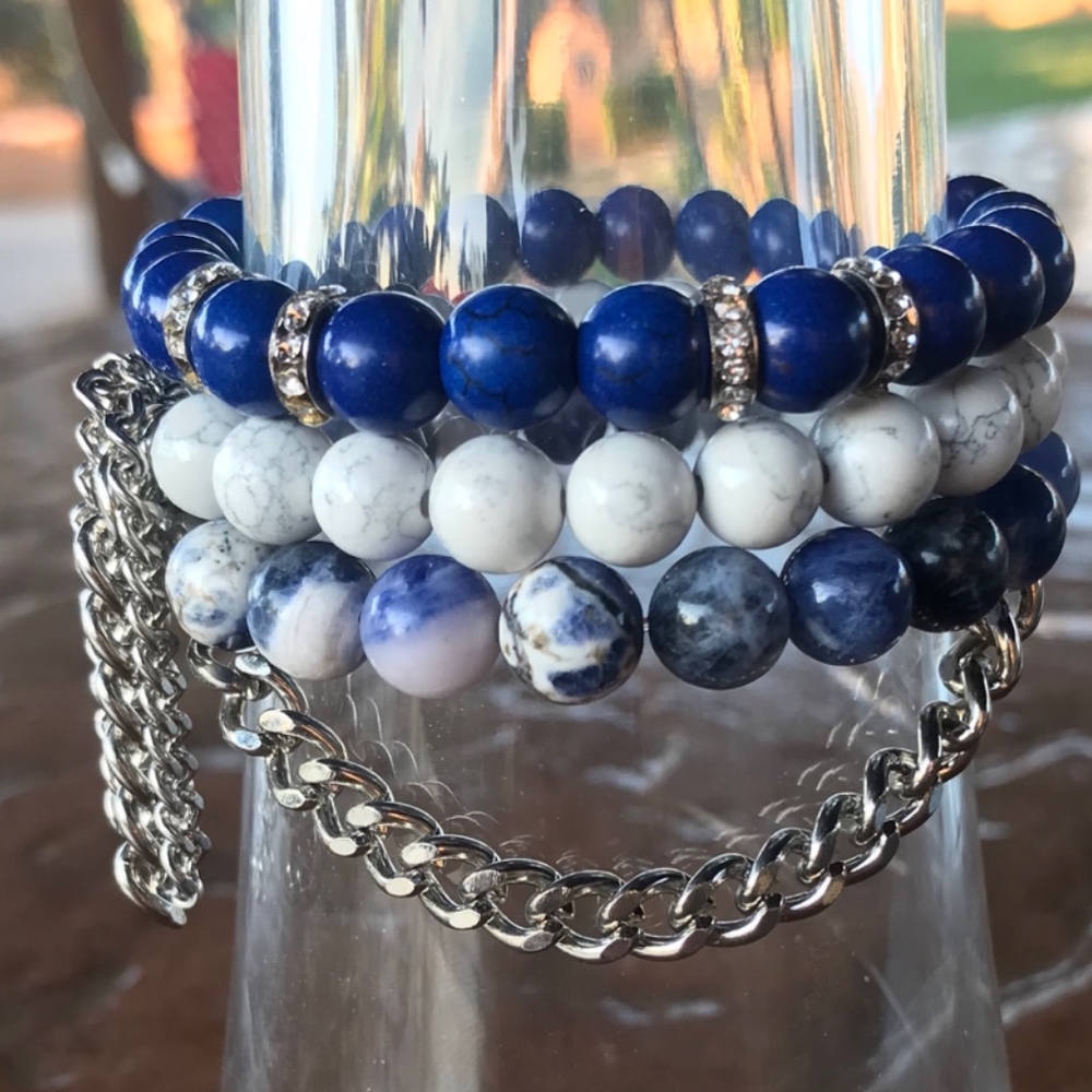 Custom Beaded Bracelet Trio